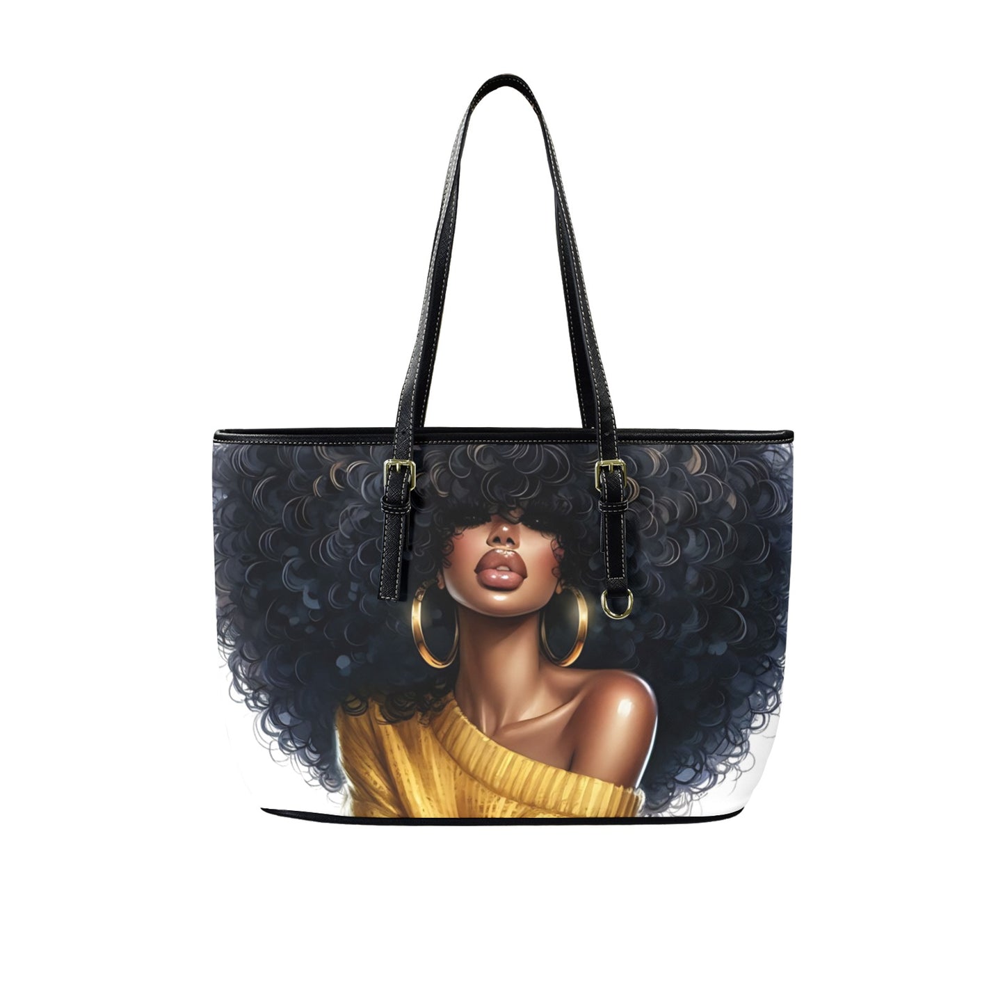 Golden Goddess Large Tote Bag
