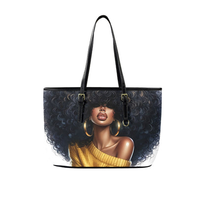 Golden Goddess Large Tote Bag